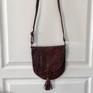 Aldo Rich Brown Crossbody Bag with Tassel